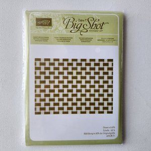 Stamping Up basket weave embossing folder